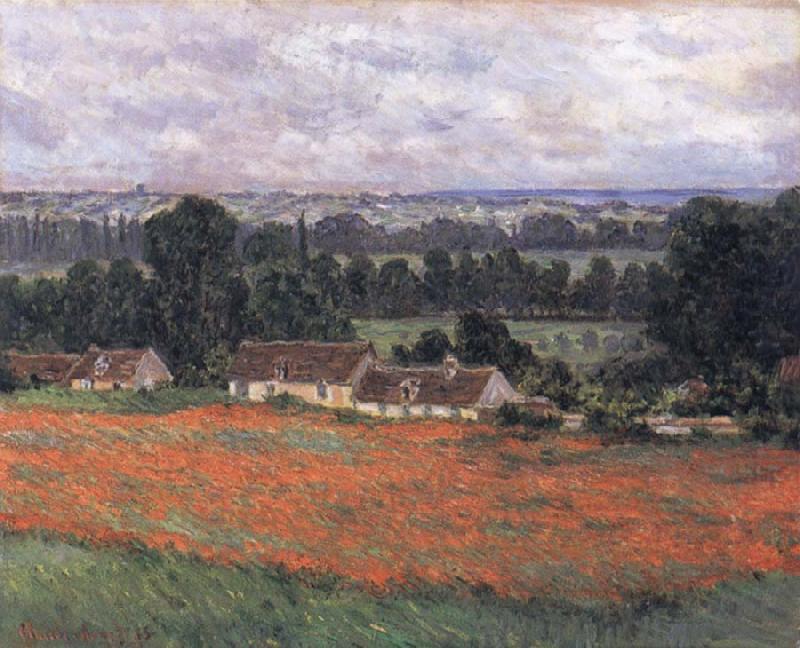 Field of Poppies,Giverny, Claude Monet